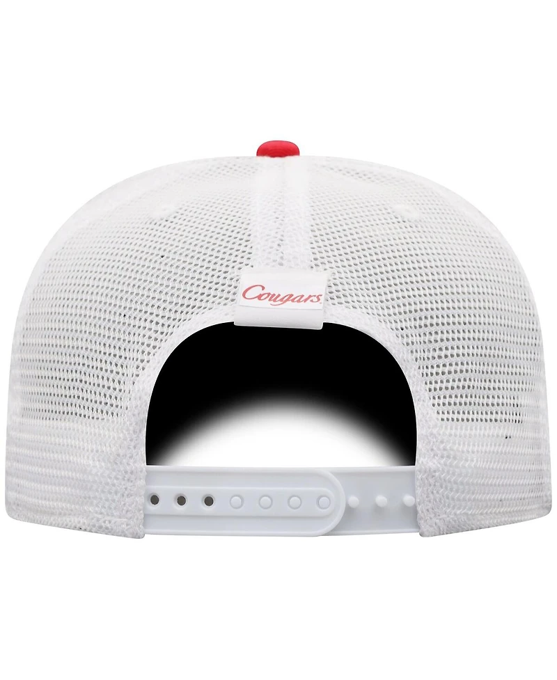 Top of the World Men's Red/White Houston Cougars Victory Baseline Adjustable Trucker Hat