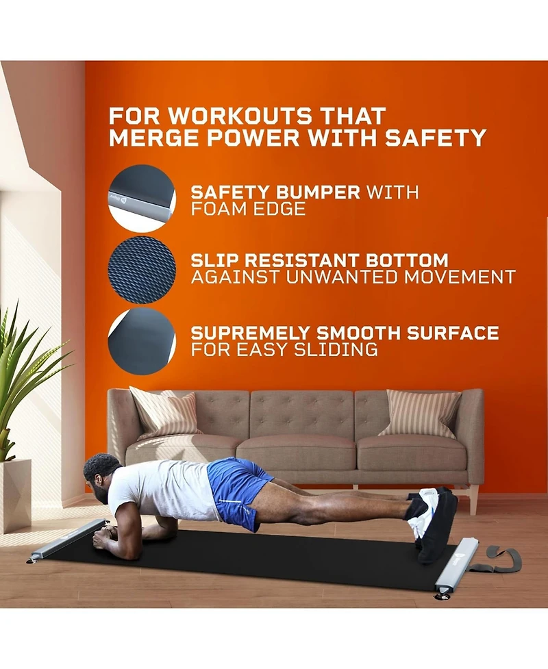 Lifepro Slide Board Exercise Mat with Booties