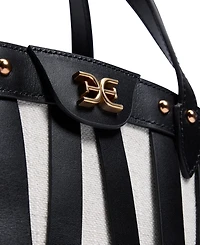 Sam Edelman Bay Medium Dye Cut Leather Fan Tote