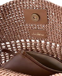 Sam Edelman Marcie Open Weave Raffia Bucket Bag