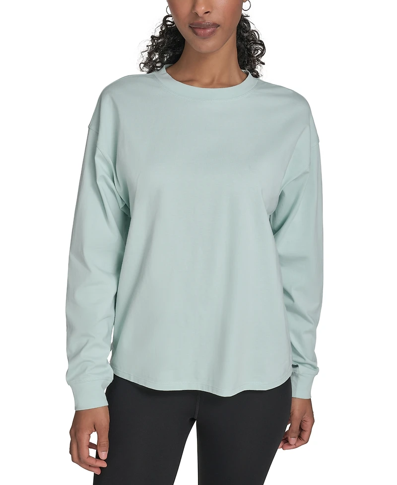 Calvin Klein Performance Women's Long-Sleeve Crewneck T-Shirt