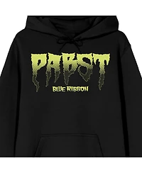 Pabst Blue Ribbon Men's Ghost Holding Beer Long Sleeve Adult Black Hooded