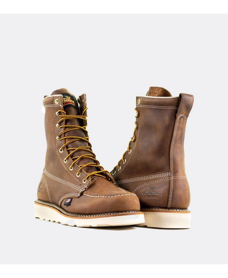 Thorogood Men's1957 Series Waterproof Safety Toe 8" Moc Work Boots for Men
