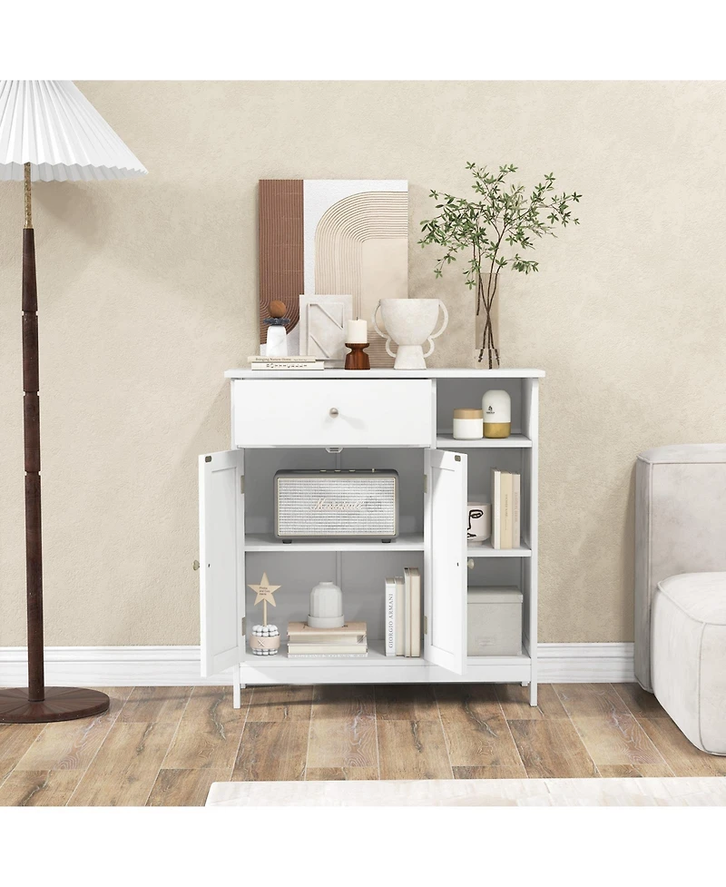 Freestanding Kitchen Cupboard Storage Organizer with 1 Large Drawer