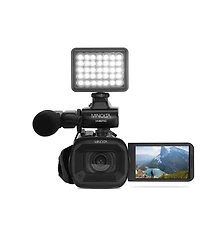 Minolta MN4KPRO 64MP 4K Ultra Hd Autofocus Pro Camcorder Kit