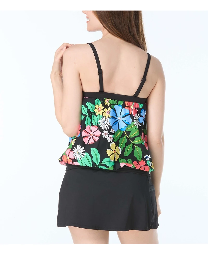 Beach House Women's Swim Darcy Blouson Tankini Top