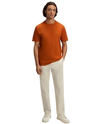 Boss by Hugo Men's Slub-Cotton Logo Detail T-Shirt