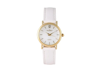 Peugeot Women's Classic 24mm White Watch With Easy to Read Numerals