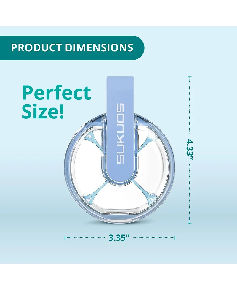 Round Daily Pill Organizer with 4 Compartments