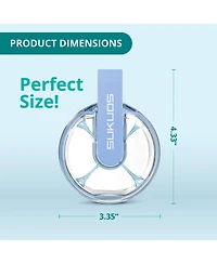 Round Daily Pill Organizer with 4 Compartments