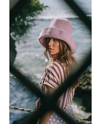 Bloom Crochet Sun Hat In Lilac Purple