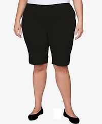 Ruby Rd. Plus Pull On Tech Bermuda Shorts
