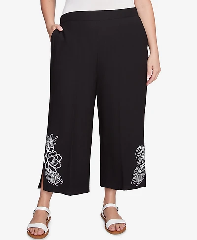 Ruby Rd. Plus Tropical Fern Capri Pants