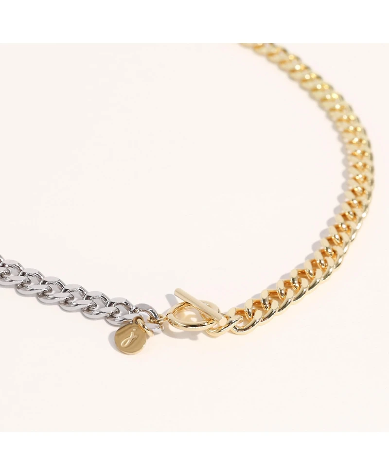 Mixed Metal Two-Tone Necklace