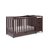 Graco Remi All-in-One Convertible Crib with Drawer and Changer (Espresso)