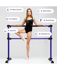 Hongge 4 Feet Portable Ballet Barre with Adjustable Height