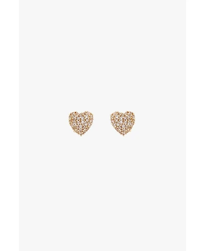 Pave Heart Earrings