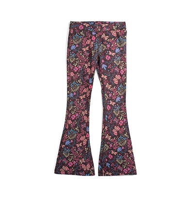 Mightly Toddler Girls Fair Trade Organic Cotton Flare Leggings Yoga Pant