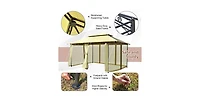 10 Feet x 13 Feet Tent Canopy Shelter with Removable Netting Sidewall