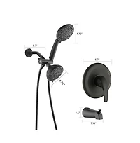 Rainsken Shower System with Tub Spout Rain Shower Tub Set