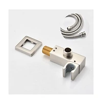 Rainsken Ceiling Mounted Shower System Combo Set with Handheld and 10"Shower head