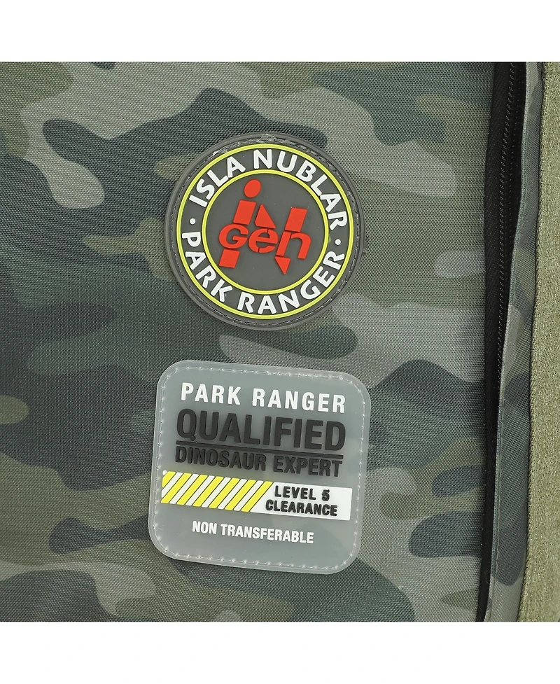 Jurassic Park Logo 16" Tan & Camo Backpack