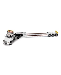 1/50 White Kenworth T880 Sbfa w/ White Trail King TK120 Hdg Lowboy Trailer 71139