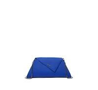 Susu Leather Clutch Bag Evening Purse Crossbody Cobalt Blue Unique Women's Handbag