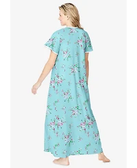 Only Necessities Plus Long Pintuck Knit Gown