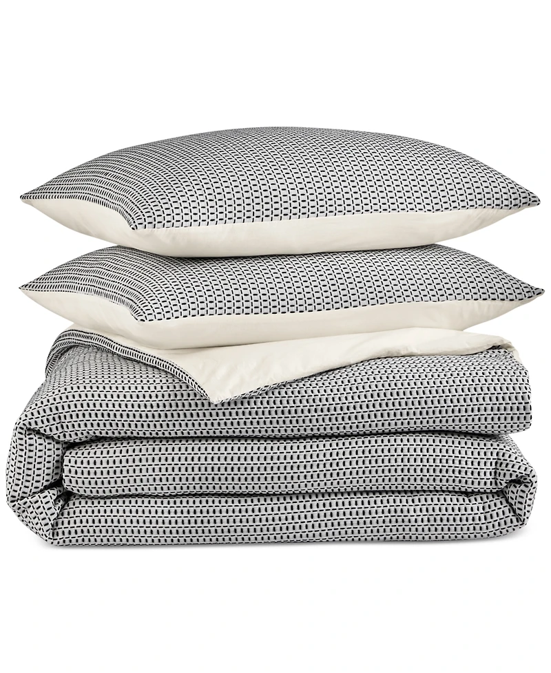 Oake Striped & Stitched 3-Pc. Quilt Set, Full/Queen, Exclusively at Macy's