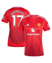 Adidas Women's Alejandro Garnacho Red Manchester United 2024/25 Home Replica Player Jersey