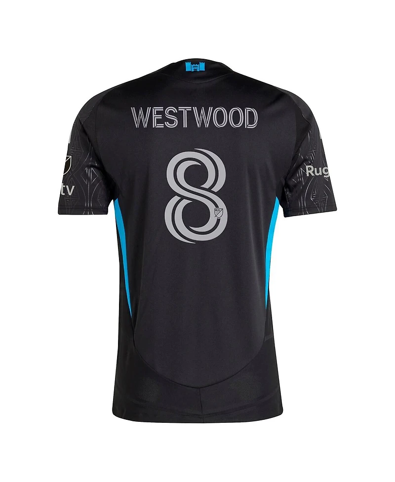 Adidas Men's Ashley Westwood Black Charlotte Fc 2025 Fortress Kit Authentic Player Jersey