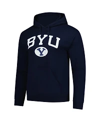 Fanatics Unlabeled Men's Navy Byu Cougars Fleece Pullover Hoodie