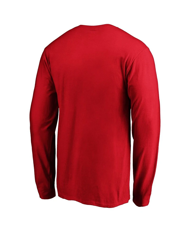 Fanatics Men's Red St. Louis Cardinals Wordmark Long Sleeve T-Shirt