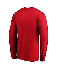 Fanatics Men's Red St. Louis Cardinals Wordmark Long Sleeve T-Shirt