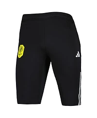 Adidas Men's Black Nashville Sc 2023 On-Field Training Aeroready Slim Fit Half Pants