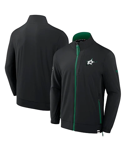 Fanatics Men's Black Dallas Stars Authentic Pro Rink Coaches Full-Zip Jacket