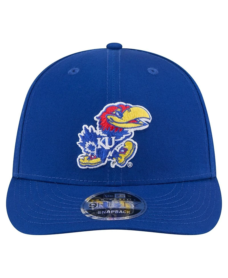 New Era Men's Royal Kansas Jayhawks Low Profile 9FIFTY Snapback Hat