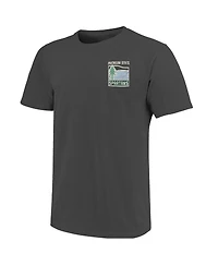 Image One Men's Graphite Michigan State Spartans Comfort Colors Minimal Vista Distressed Graphics T-Shirt