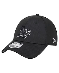 New Era Men's Black Athletics Pivot 9FORTY Adjustable Hat