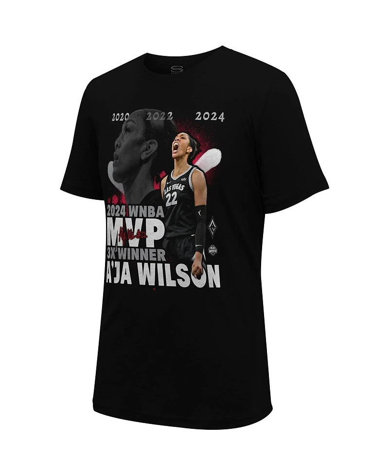 Stadium Essentials Men's Black A'ja Wilson Las Vegas Aces 2024 Crossroads T-Shirt