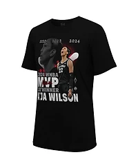 Stadium Essentials Men's Black A'ja Wilson Las Vegas Aces 2024 Crossroads T-Shirt