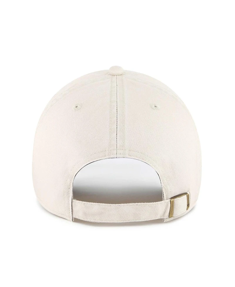 '47 Brand Men's Cream North Carolina Tar Heels Grand Stand Clean Up Adjustable Hat