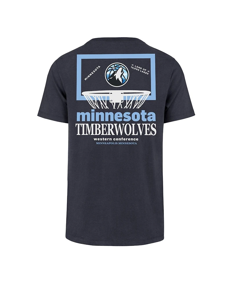 '47 Brand Men's Navy Minnesota Timberwolves City Edition Backboard T-Shirt