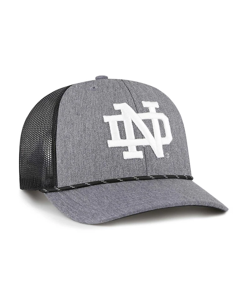 '47 Brand Men's Gray Notre Dame Fighting Irish Carbon Rope Adjustable Hat