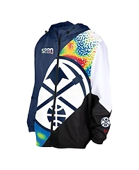 New Era Men's Navy Denver Nuggets 2024/25 City Edition Full-Zip Windbreaker Jacket
