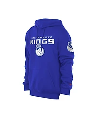 New Era Men's Blue Sacramento Kings 2024/25 City Edition Chenille Heavyweight Pullover Hoodie