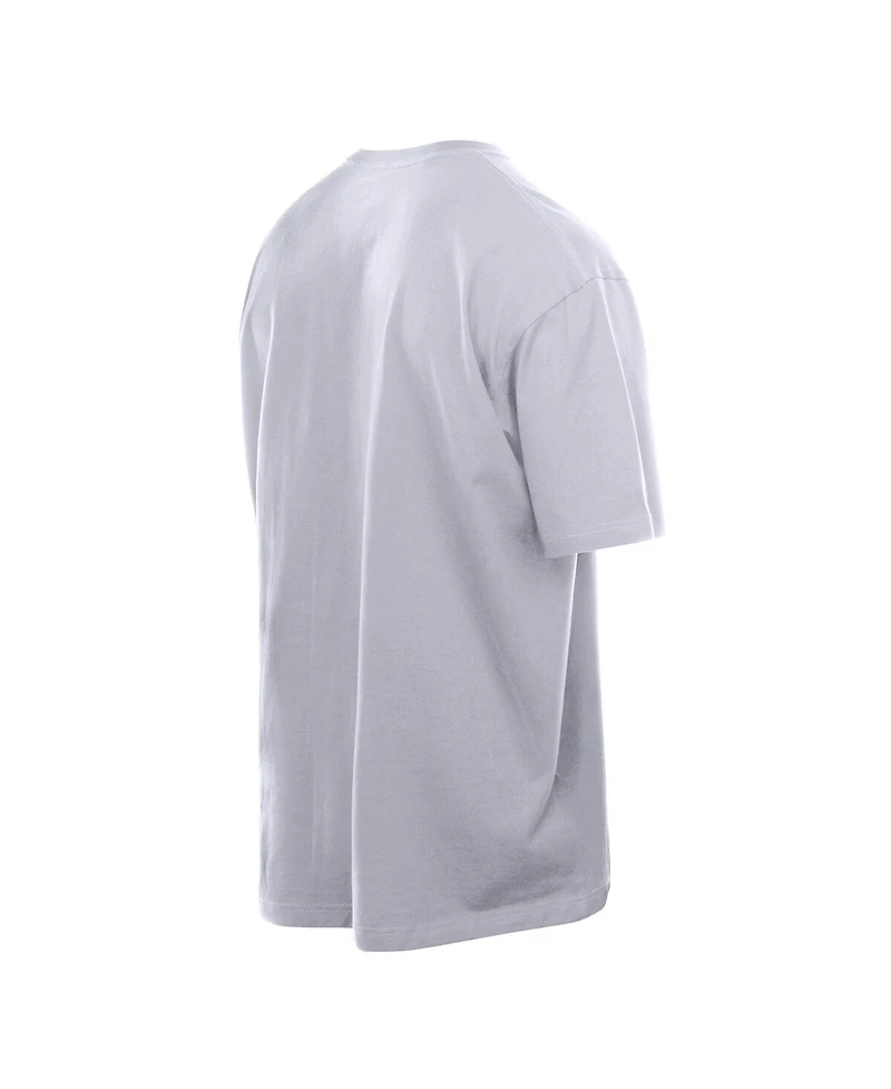 New Era Men's White York Knicks Throwback Prep Oversized T-Shirt