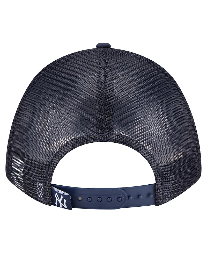 New Era Men's Navy New York Yankees Minimalist 9FORTY A-Frame Adjustable Hat