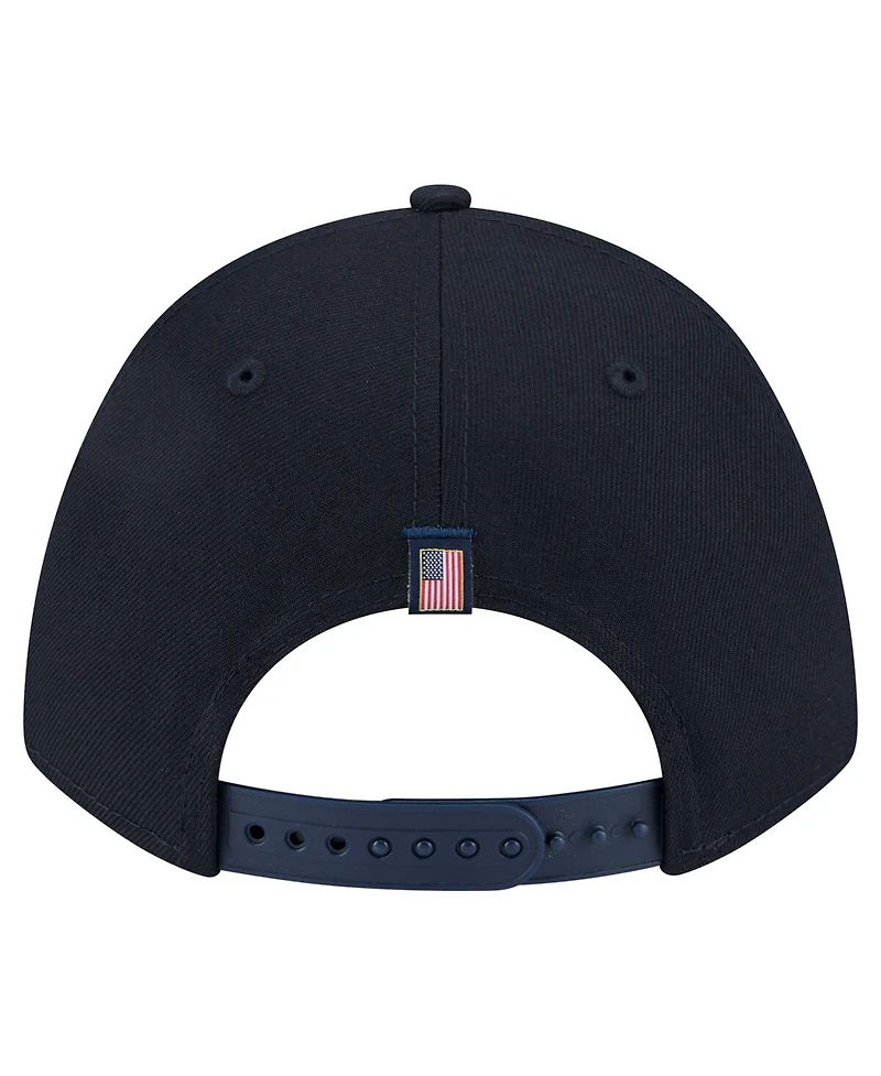 New Era Men's Navy Boston Red Sox American Flag 9FORTY M-Crown A-Frame Adjustable Hat